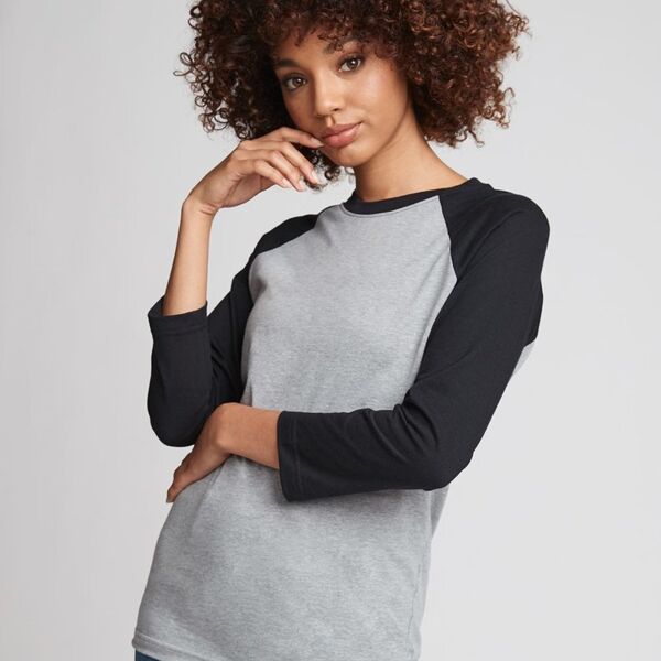 Unisex CVC Three-Quarter Sleeve Raglan Thumbnail